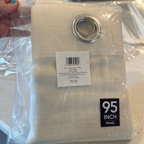 Elrene Home Fashions Carmen Sheer Extra-Wide Top Curtain Panels 114"W x 95"L NEW - Picture 13 of 15